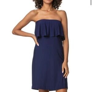 Helen Jon Kimberly Bandeau Dress - Navy
